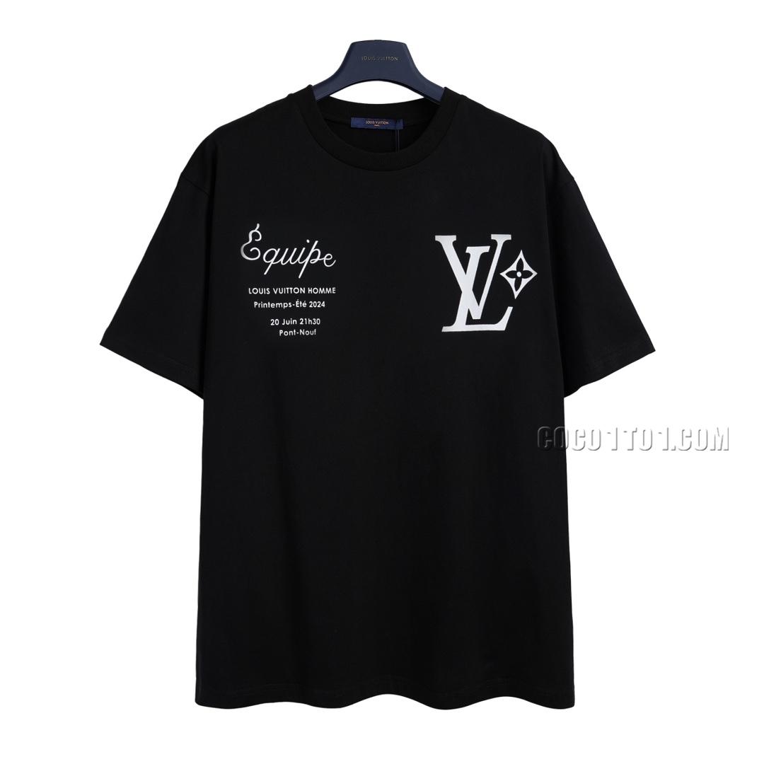 Louis Vuitton new staff letter print short-sleeved T-shirt NLOUIS VUITTON42307