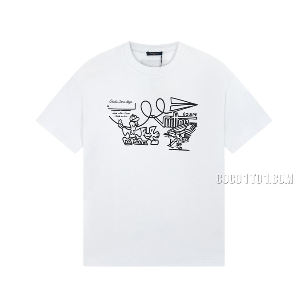 Louis Vuitton cartoon character print T-shirt NLOUIS VUITTON42307
