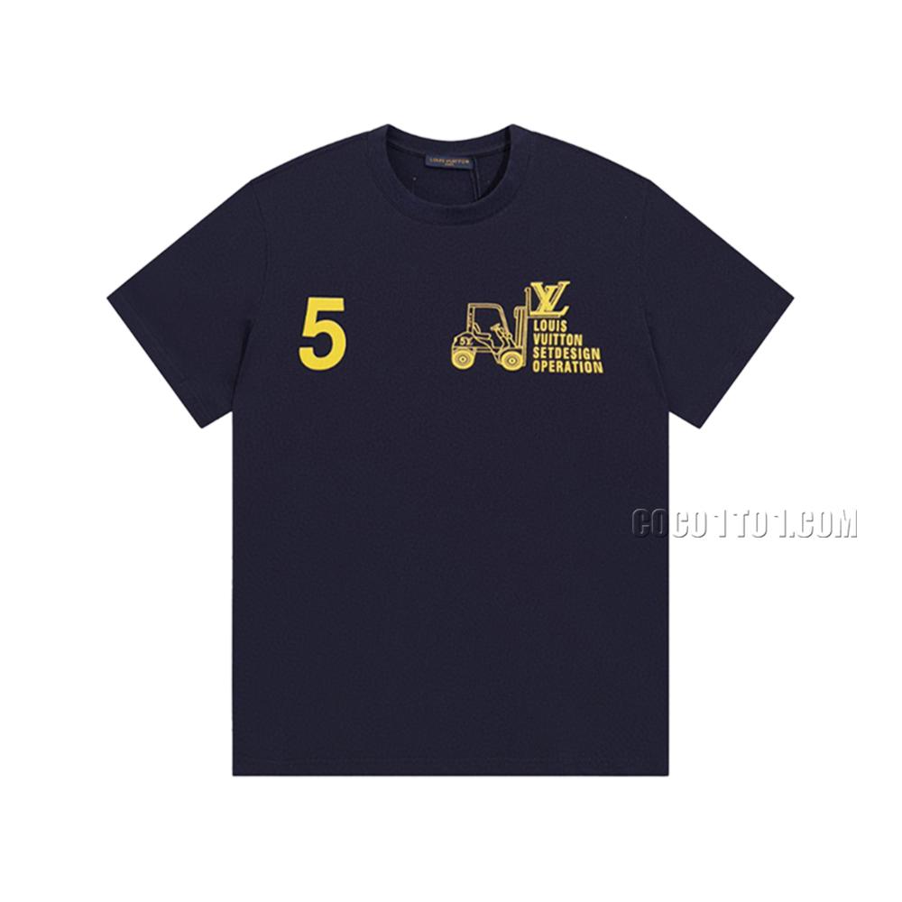 Louis Vuitton runway exclusive pattern print short-sleeved T-shirt NLOUIS VUITTON42307