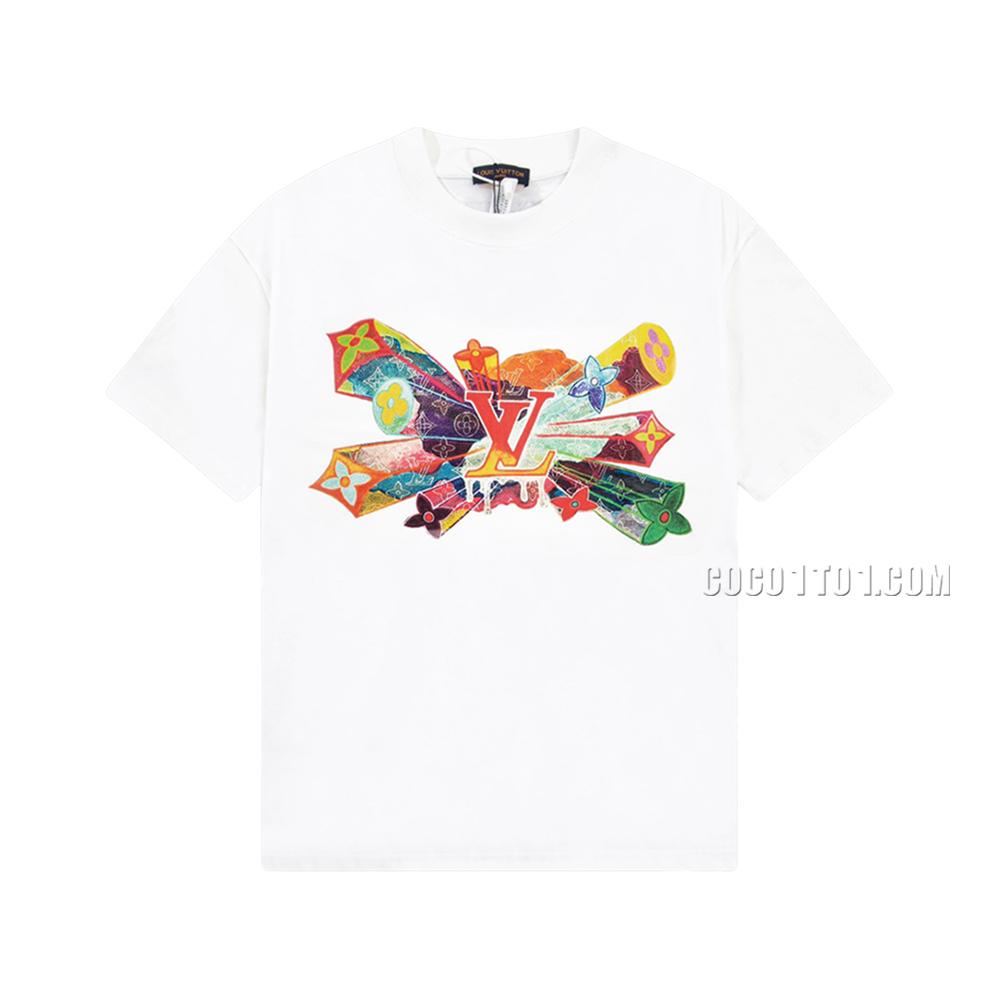 Louis Vuitton runway exclusive pattern print short-sleeved T-shirt NLOUIS VUITTON42307