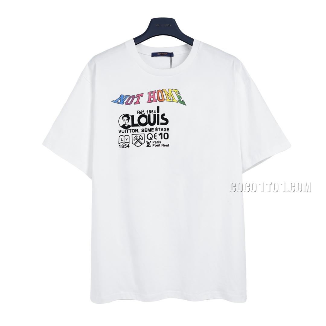 Louis Vuitton velour print short-sleeved T-shirt NLOUIS VUITTON42307