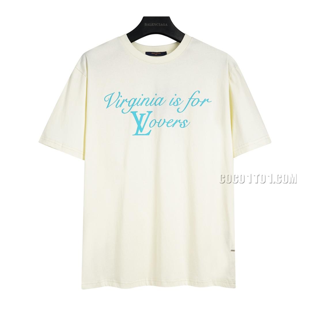 Louis Vuitton limited edition letter print short-sleeved T-shirt NLOUIS VUITTON42307