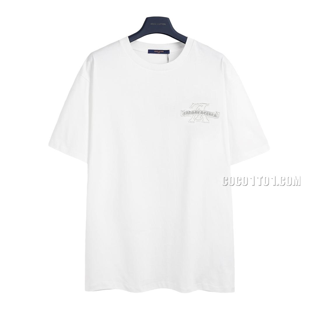 Louis Vuitton x KAWS collaboration horseshoe patch short-sleeved T-shirt NLOUIS VUITTON42307