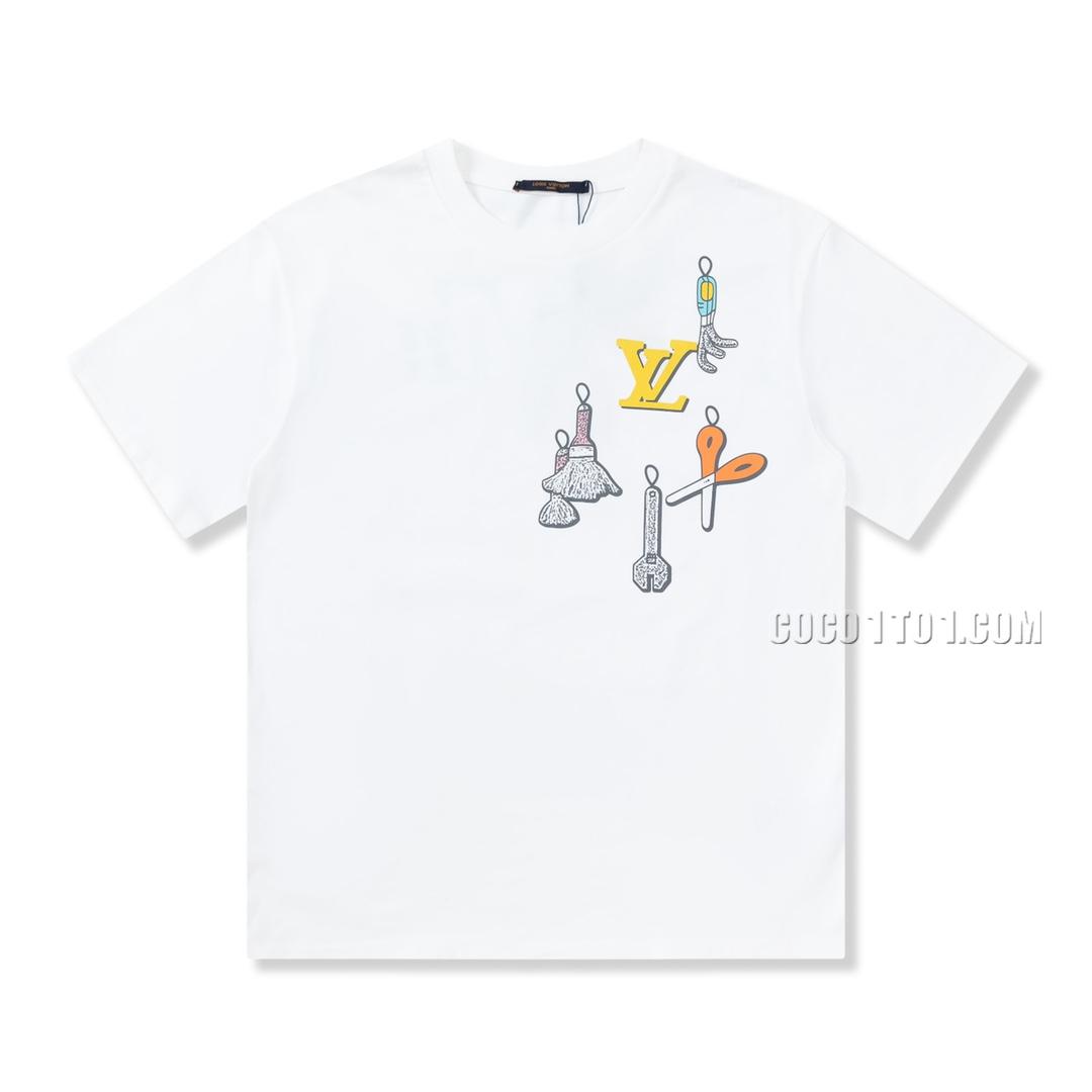 Louis Vuitton hardware print short-sleeved T-shirt NLOUIS VUITTON42307
