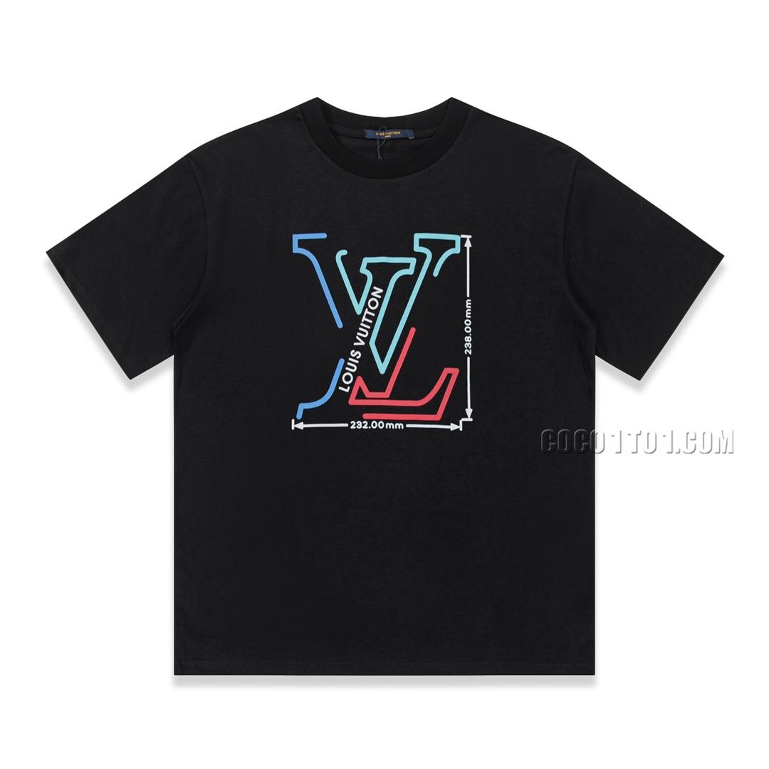 Louis Vuitton new geometric square logo short-sleeved T-shirt NLOUIS VUITTON42307