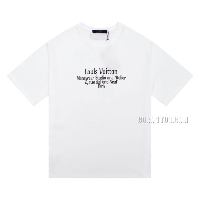 Louis Vuitton Letter Printed Logo Spring/Summer New Fashion Casual Short-Sleeve T-shirt NLOUIS VUITTON42307