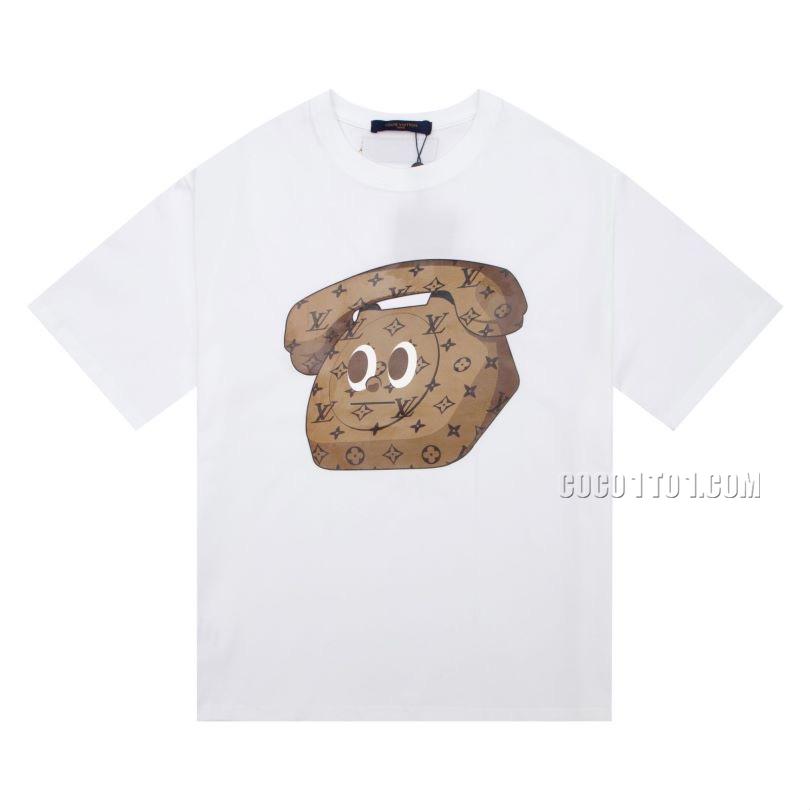 Louis Vuitton Printed Logo Spring/Summer New Cartoon Anime Print Fashion Casual Short-Sleeve T-shirt NLOUIS VUITTON42307