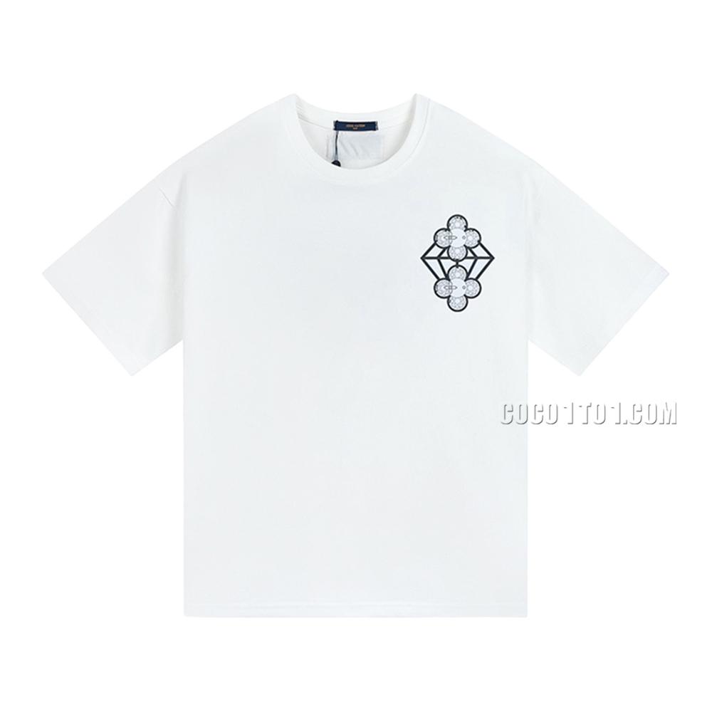 Louis Vuitton Full Printed Logo Fashion Casual Short-Sleeve T-shirt NLOUIS VUITTON42307