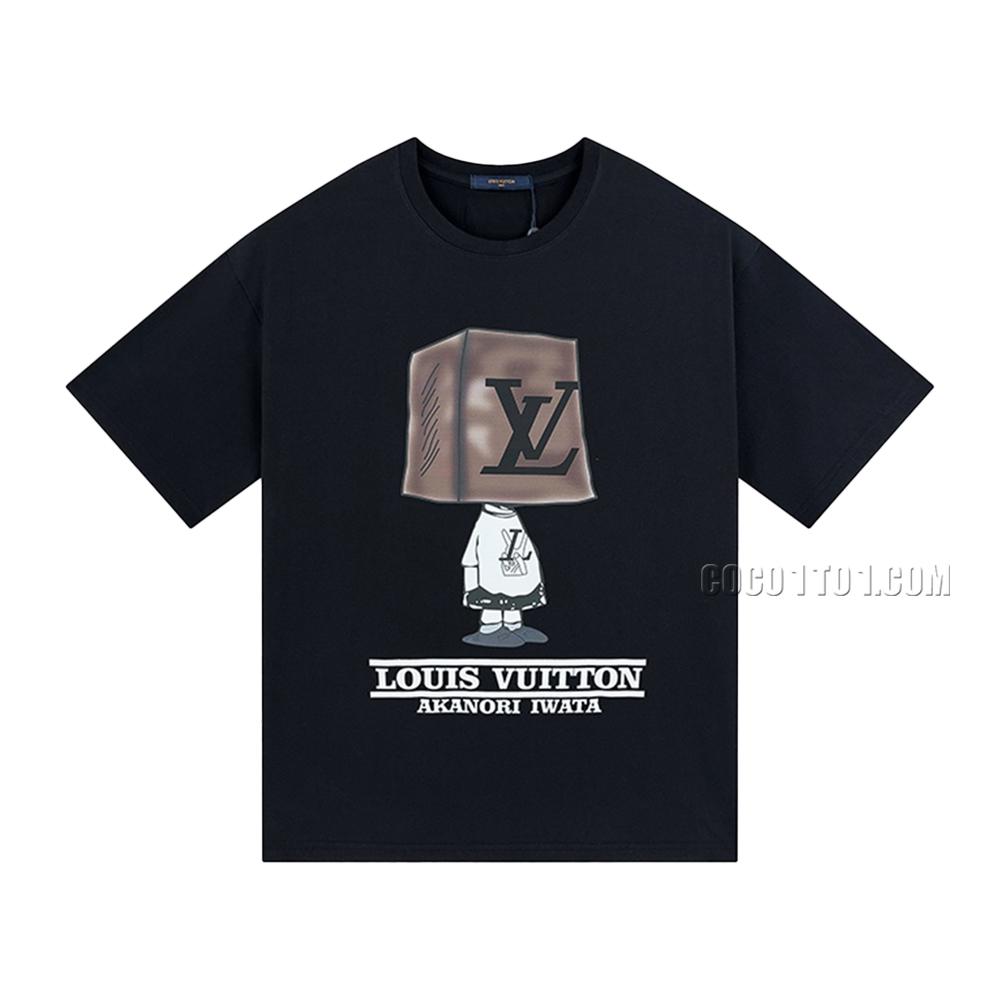 Louis Vuitton Spring/Summer New Cartoon Anime Print Fashion Casual Short-Sleeve T-shirt NLOUIS VUITTON42307