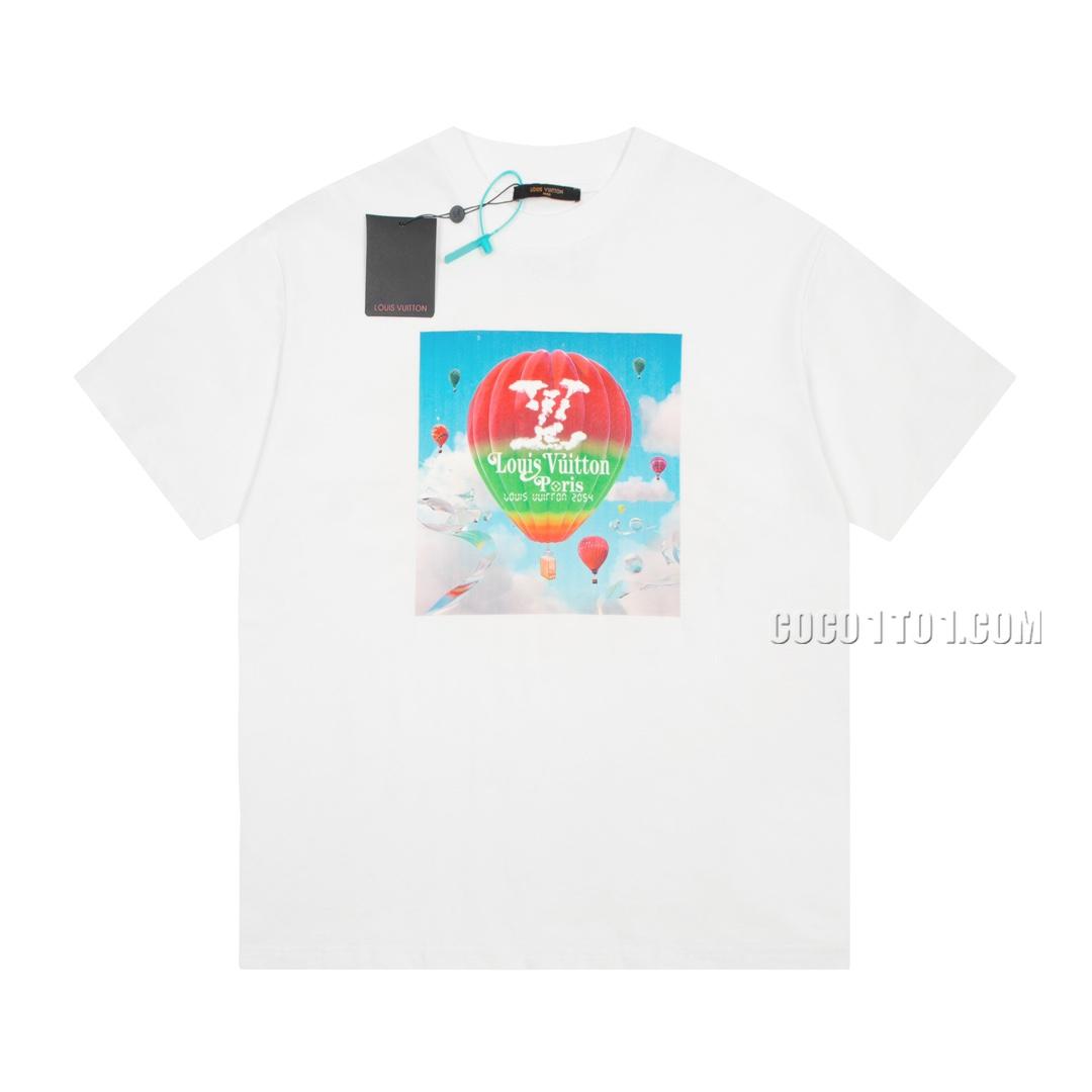 Louis Vuitton New Hot Air Balloon Round Neck Short Sleeve T-shirt NLOUIS VUITTON42307