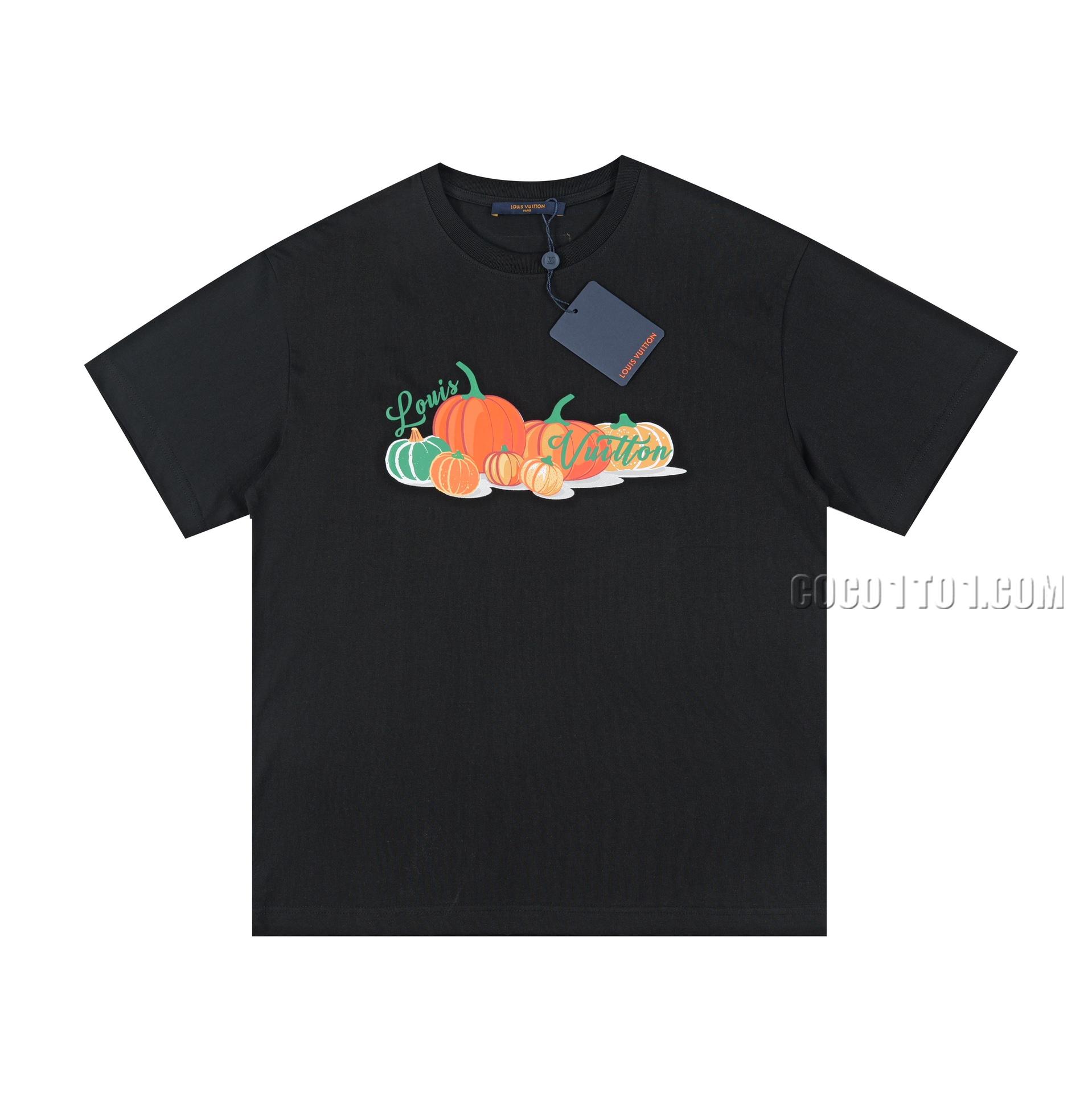 Louis Vuitton Rainbow Pumpkin Print Round Neck Short Sleeve T-shirt NLOUIS VUITTON42307
