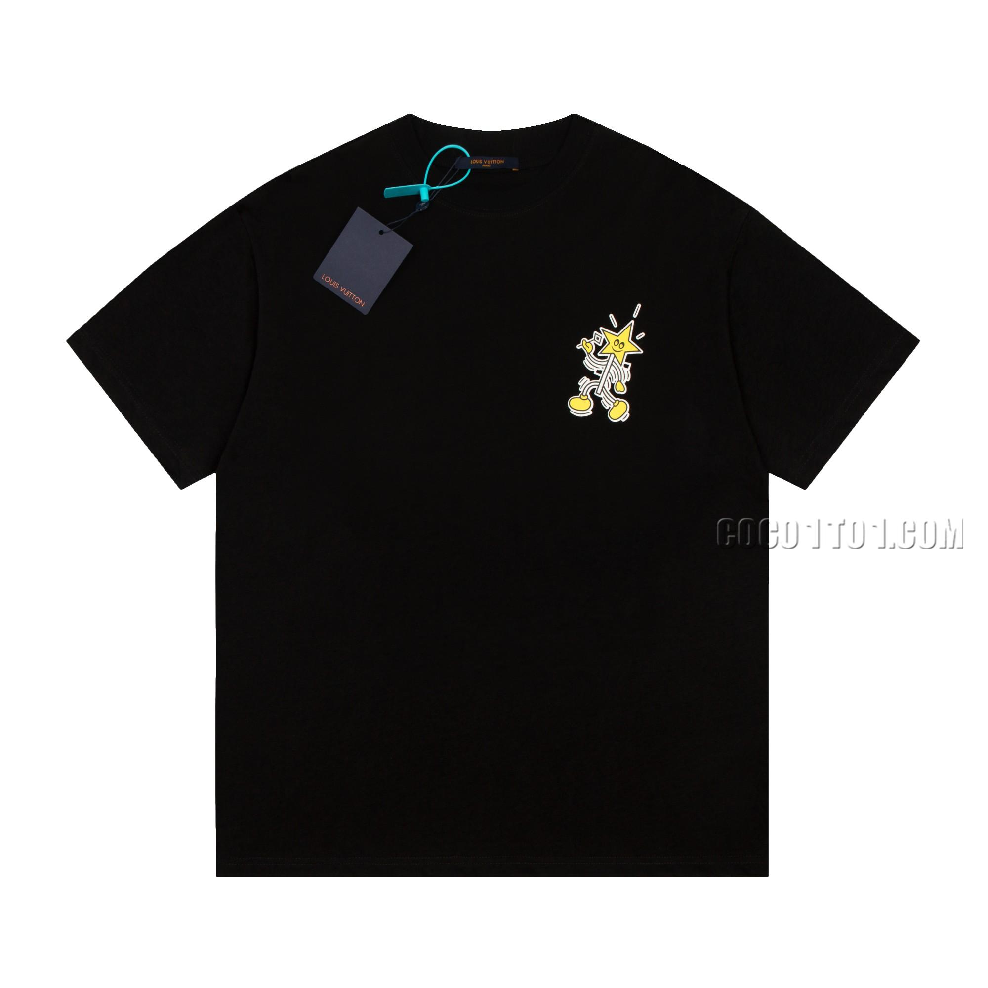 Louis Vuitton Magician Series Magic Wand Print Round Neck Short Sleeve T-shirt NLOUIS VUITTON42307
