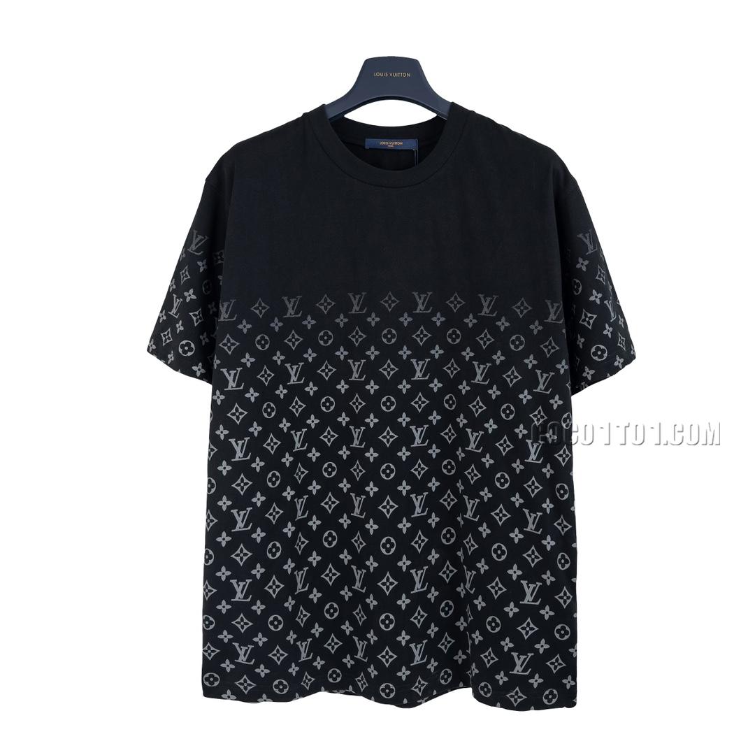 Louis Vuitton Louis Vuitton Full Print Gradient Logo Short Sleeve T-shirt NLOUIS VUITTON42307