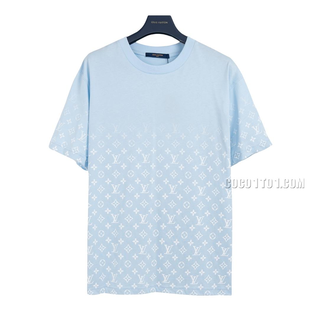 Louis Vuitton Louis Vuitton Full Print Gradient Logo Short Sleeve T-shirt NLOUIS VUITTON42307