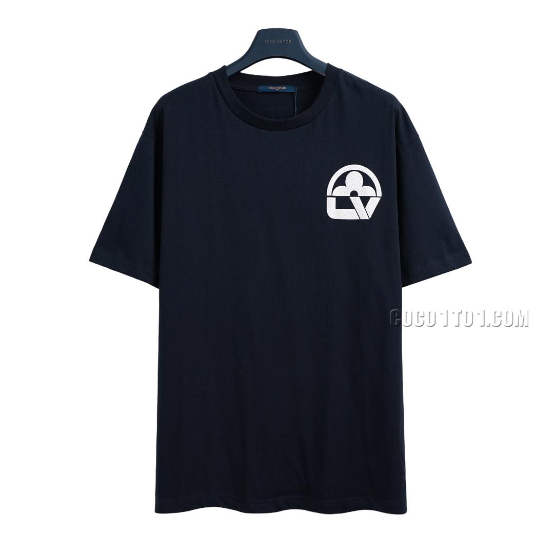 Louis Vuitton Louis Vuitton Creative Snowflake Print Logo Short Sleeve T-shirt NLOUIS VUITTON42307