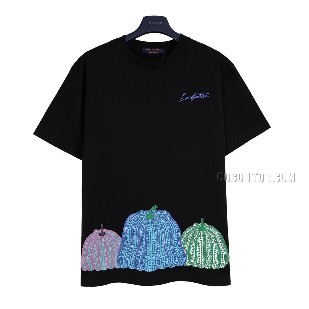 Louis Vuitton Louis Vuitton Yayoi Kusama Collaboration Pumpkin Print Short Sleeve T-shirt NLOUIS VUITTON42307