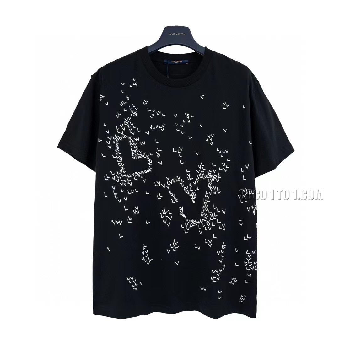 Louis Vuitton* Louis Vuitton All-Over Small Logo Short-Sleeve T-shirt NLOUIS VUITTON42307