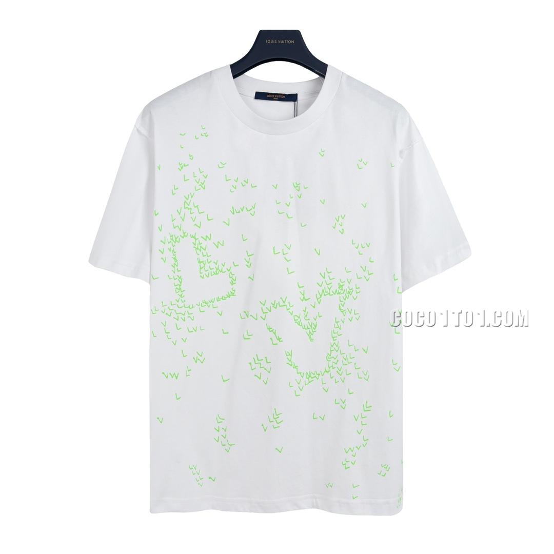 Louis Vuitton* Louis Vuitton All-Over Small Logo Short-Sleeve T-shirt NLOUIS VUITTON42307