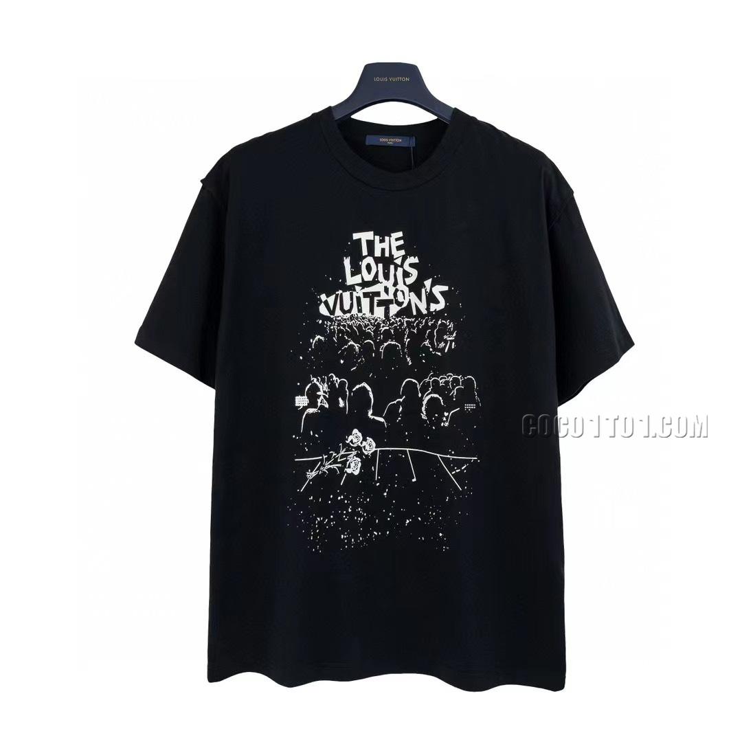 Louis Vuitton* Louis Vuitton Band Concert Short-Sleeve T-shirt NLOUIS VUITTON42307