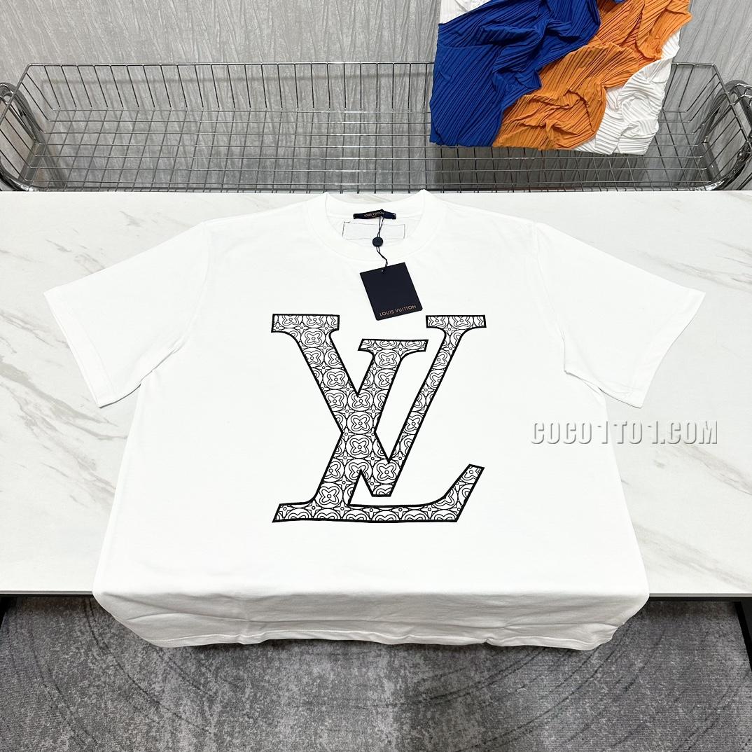 Louis Vuitton FW Spring/Summer New Print Round Neck T-shirt NLOUIS VUITTON42307