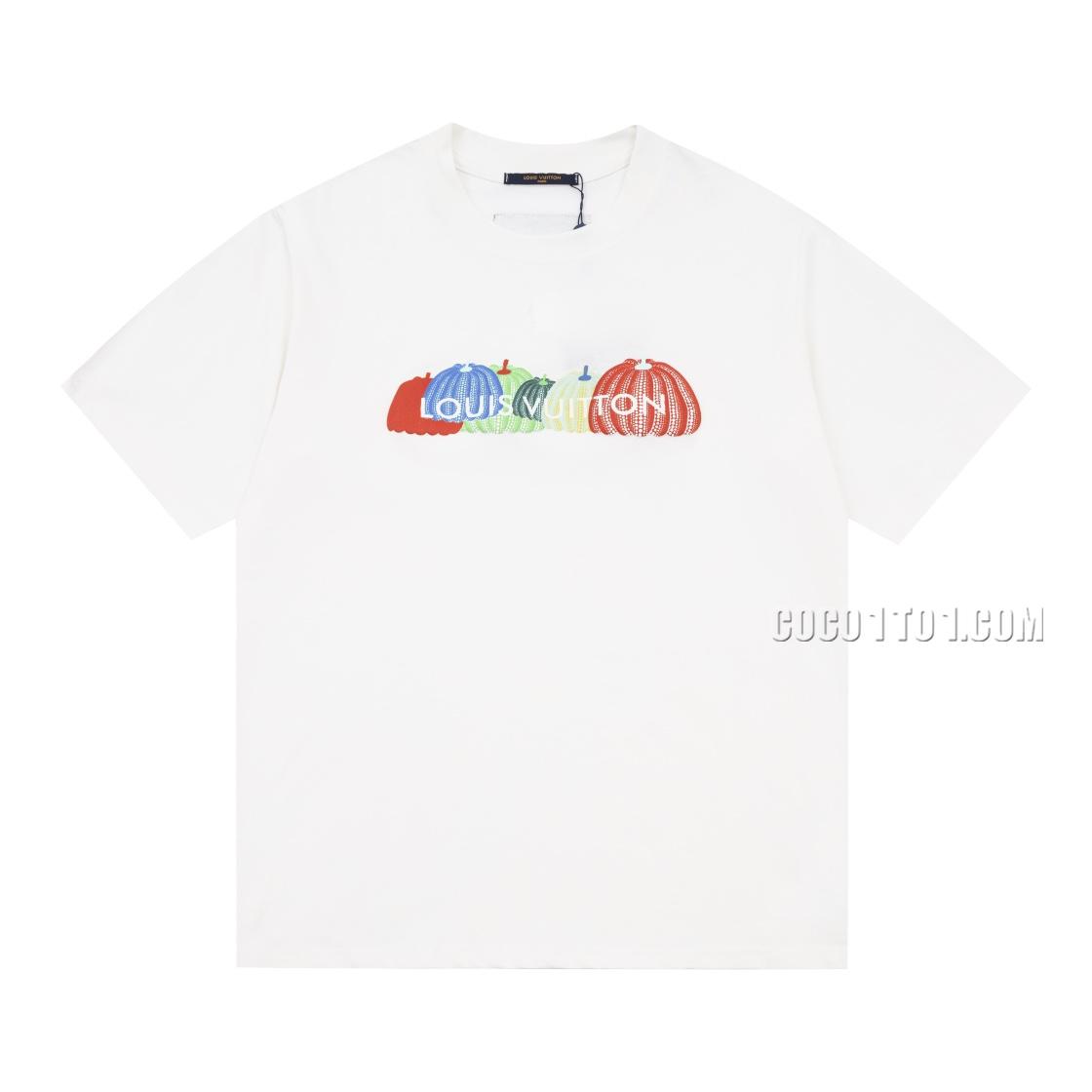 Louis Vuitton Colorful Pumpkin Print Short Sleeve T-shirt NLOUIS VUITTON42307