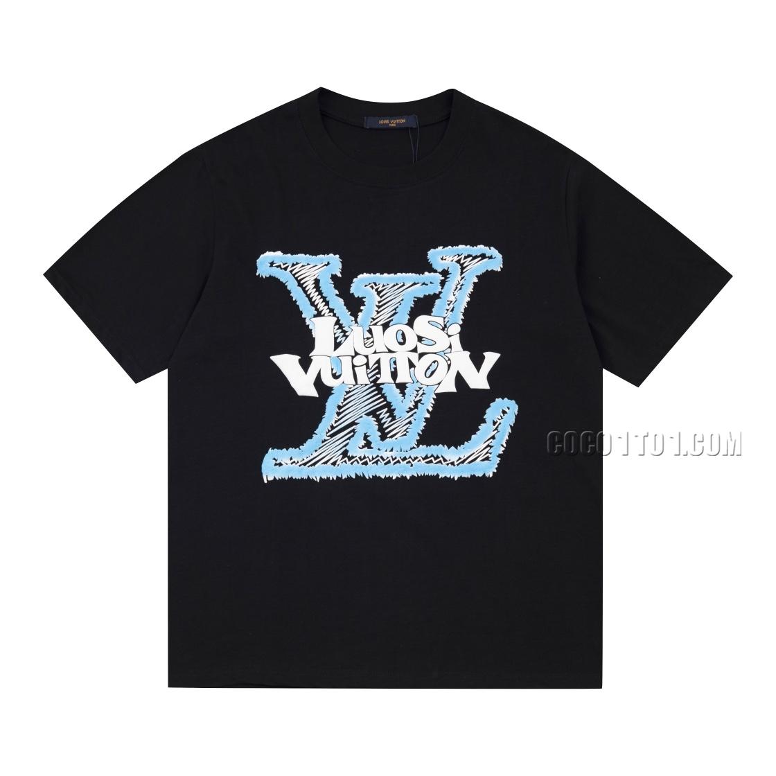 Louis VuittonS Veet Foam Letter Print Logo Short Sleeve T-shirt NLOUIS VUITTON42307