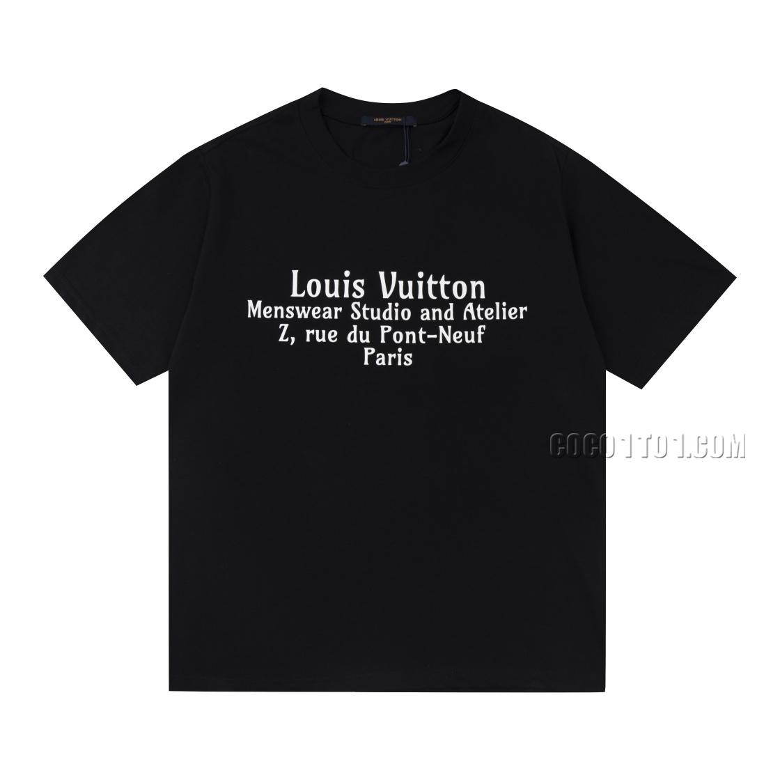 Louis Vuitton Limited Edition Letter Slogan Short Sleeve T-shirt NLOUIS VUITTON42307