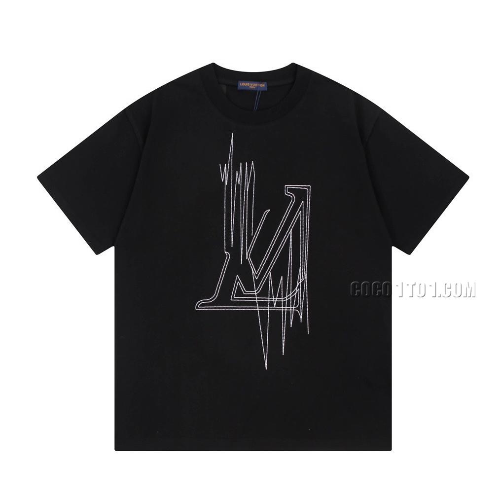 Louis Vuitton Embroidered Logo Pattern Short-Sleeve T-shirt NLOUIS VUITTON42307