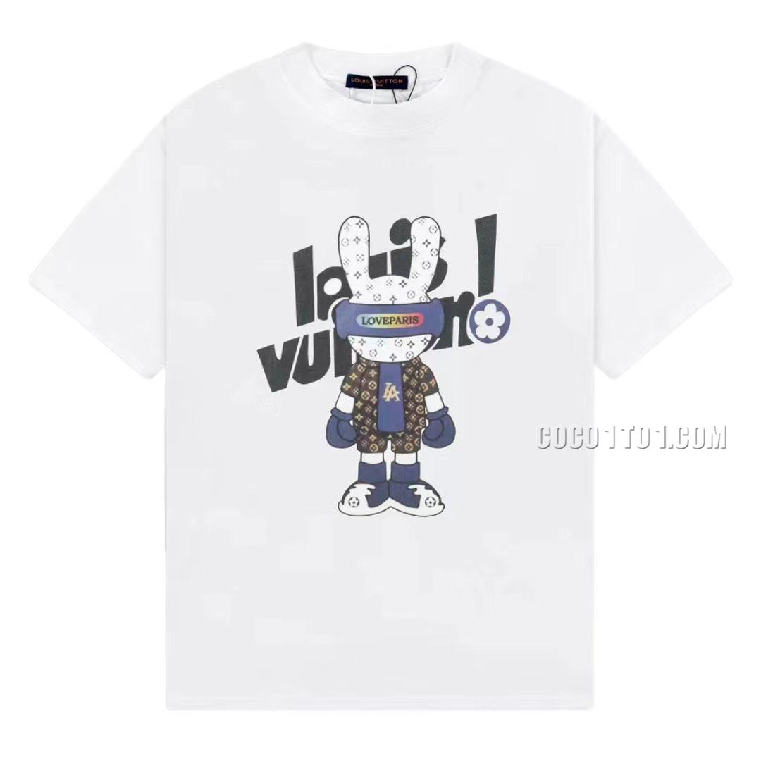 Louis Vuitton Rabbit Year Series Pattern Print Classic Short-Sleeve T-shirt NLOUIS VUITTON42307