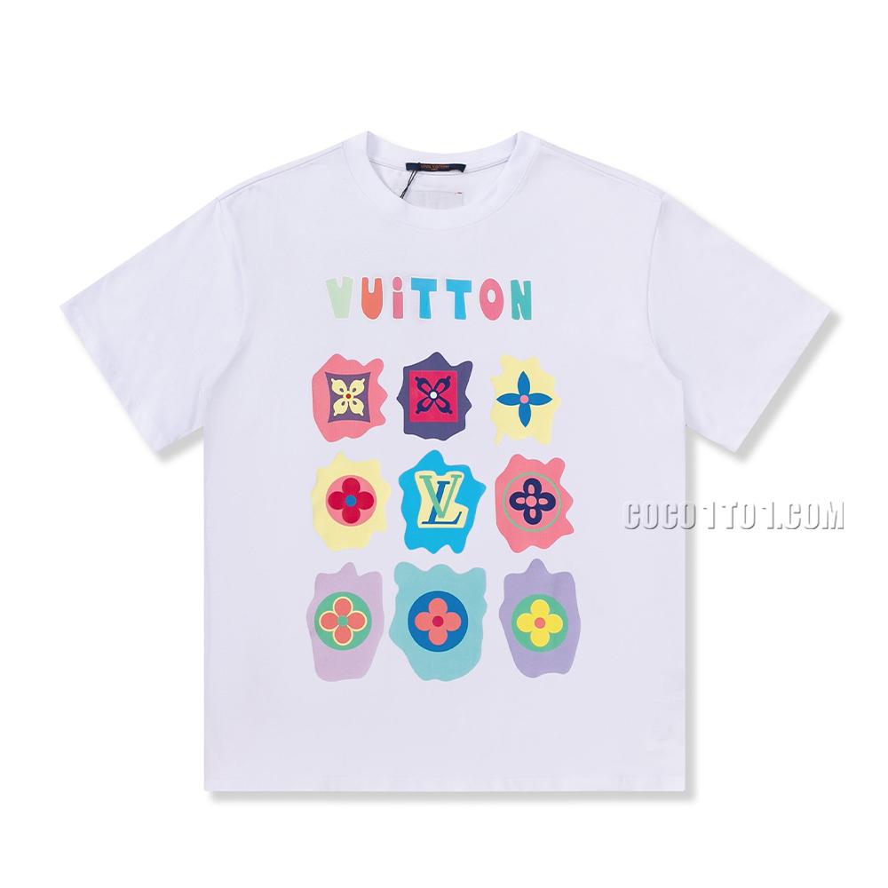 Louis Vuitton Runway Limited Edition Cartoon Flower Print Short-Sleeve T-shirt NLOUIS VUITTON42307