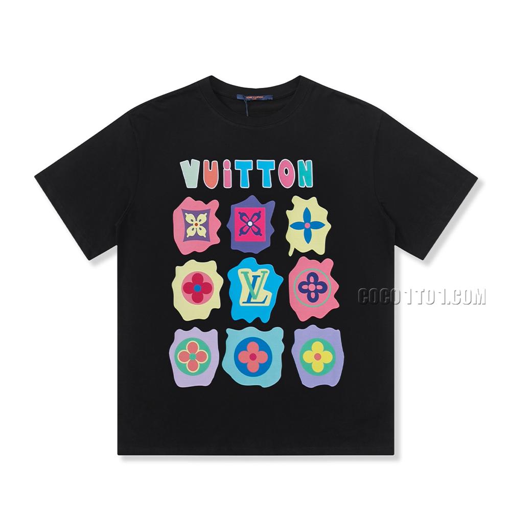 Louis Vuitton Runway Limited Edition Cartoon Flower Print Short-Sleeve T-shirt NLOUIS VUITTON42307