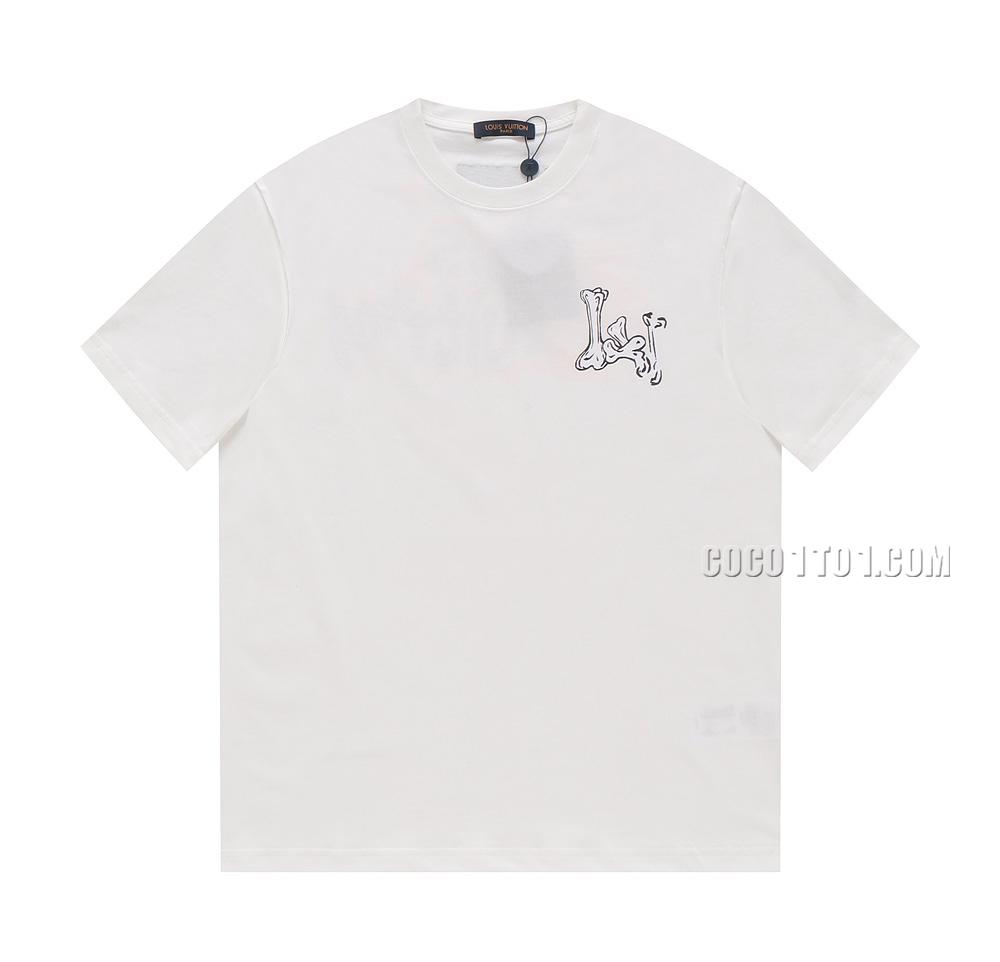 Louis Vuitton Hand-Drawn Personalized Print Round Neck Short-Sleeve T-shirt NLOUIS VUITTON42307
