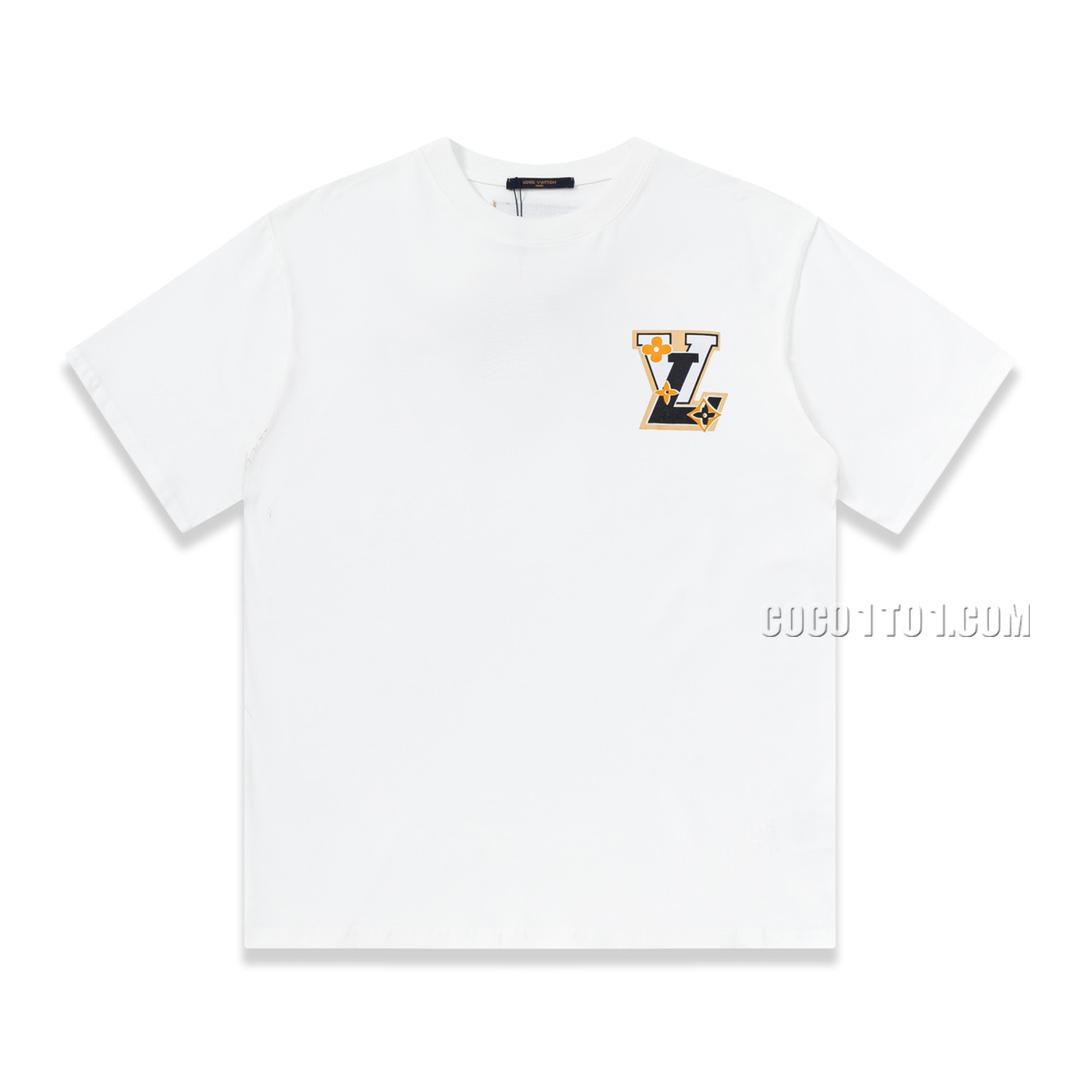 Louis Vuitton Colorblock Logo Printed Short Sleeve T-shirt NLOUIS VUITTON42307