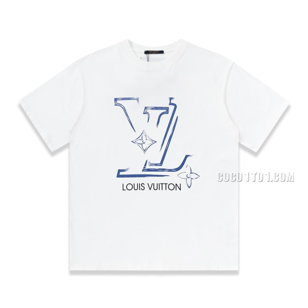 Louis Vuitton Broken Logo Color Printed Short Sleeve T-shirt NLOUIS VUITTON42307