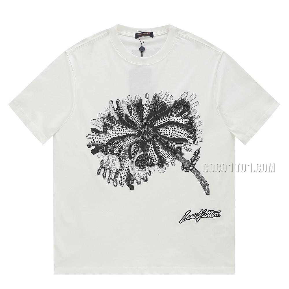 Louis Vuitton x Yayoi Kusama Collaboration Psychedelic Flower Printed Short Sleeve T-shirt NLOUIS VUITTON42307