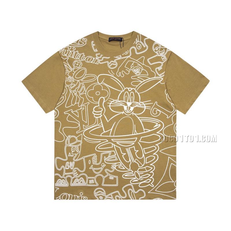 Louis Vuitton Cartoon Rabbit Print Cotton Short Sleeve T-shirt NLOUIS VUITTON42307
