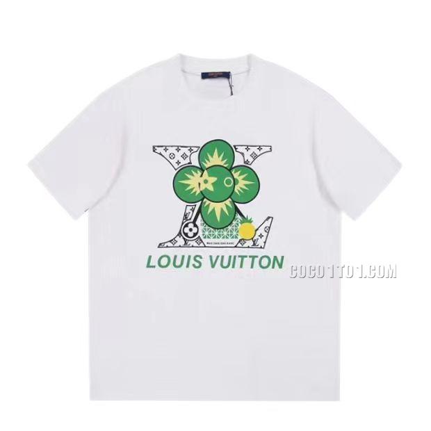 Louis Vuitton Cartoon Letter Logo Printed Short Sleeve T-shirt NLOUIS VUITTON42307