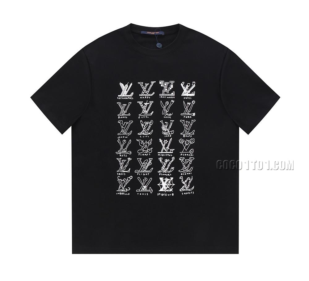 Louis Vuitton Logo Pattern Printed Classic Short Sleeve T-shirt NLOUIS VUITTON42307
