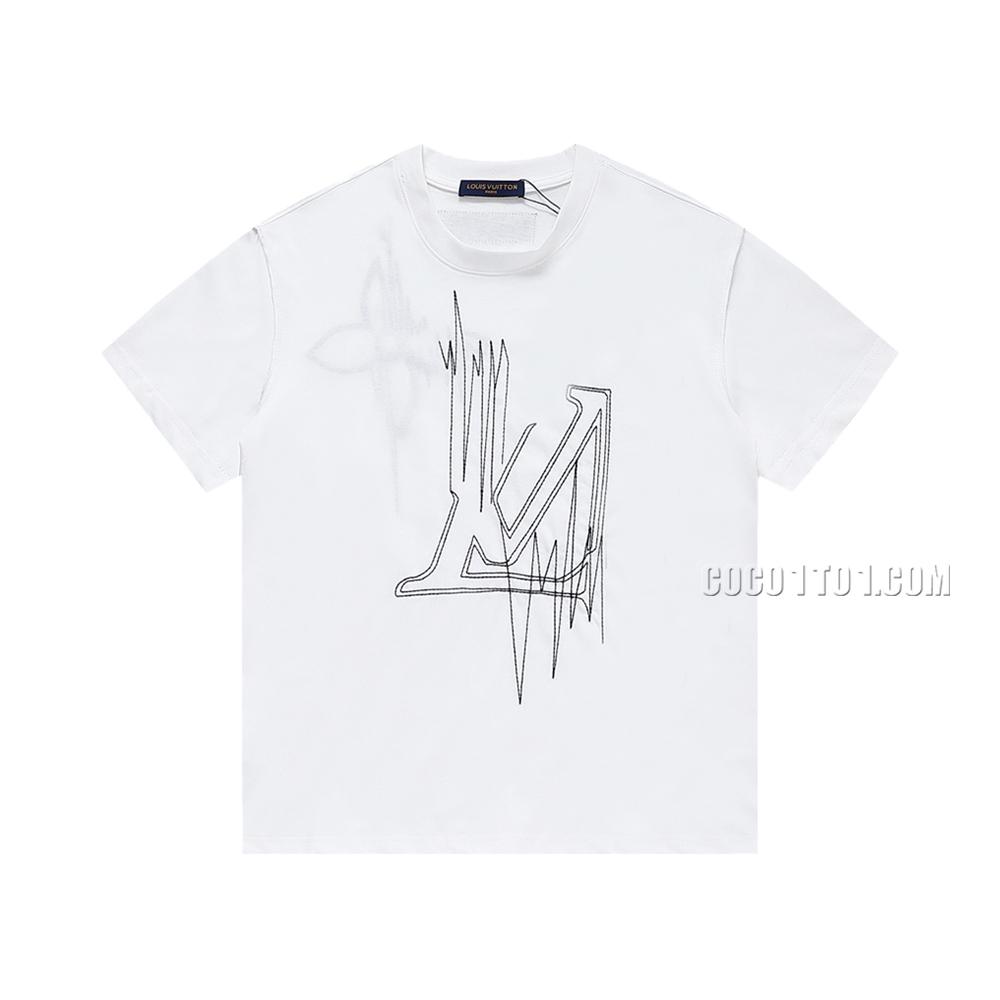 Louis Vuitton Pattern Embroidered Short Sleeve T-shirt NLOUIS VUITTON42307