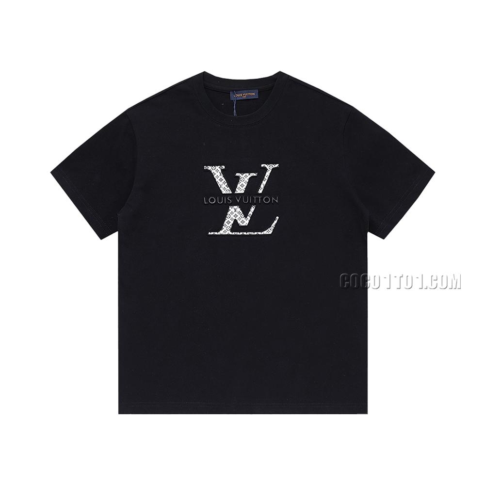 Louis Vuitton Colorful Letter Monogram Printed Short Sleeve T-shirt NLOUIS VUITTON42307