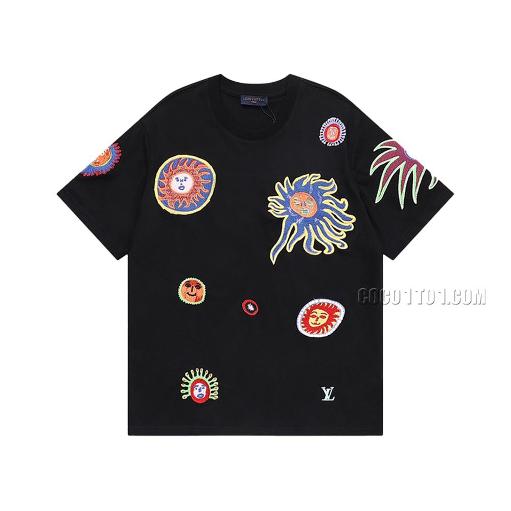 Louis Vuitton Yayoi Kusama Cartoon Face Pattern Short Sleeve T-shirt NLOUIS VUITTON42307