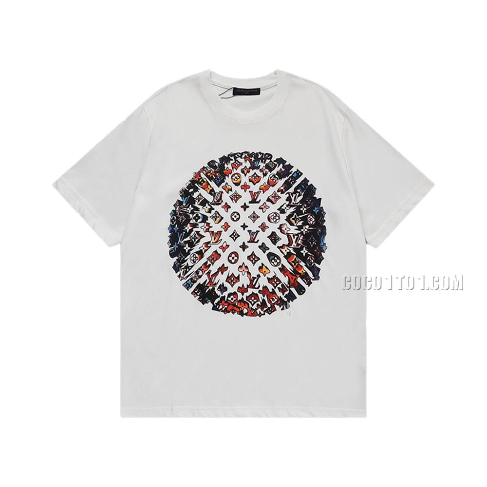 Louis Vuitton Monogram Tie-Dye Printed Short Sleeve T-shirt NLOUIS VUITTON42307