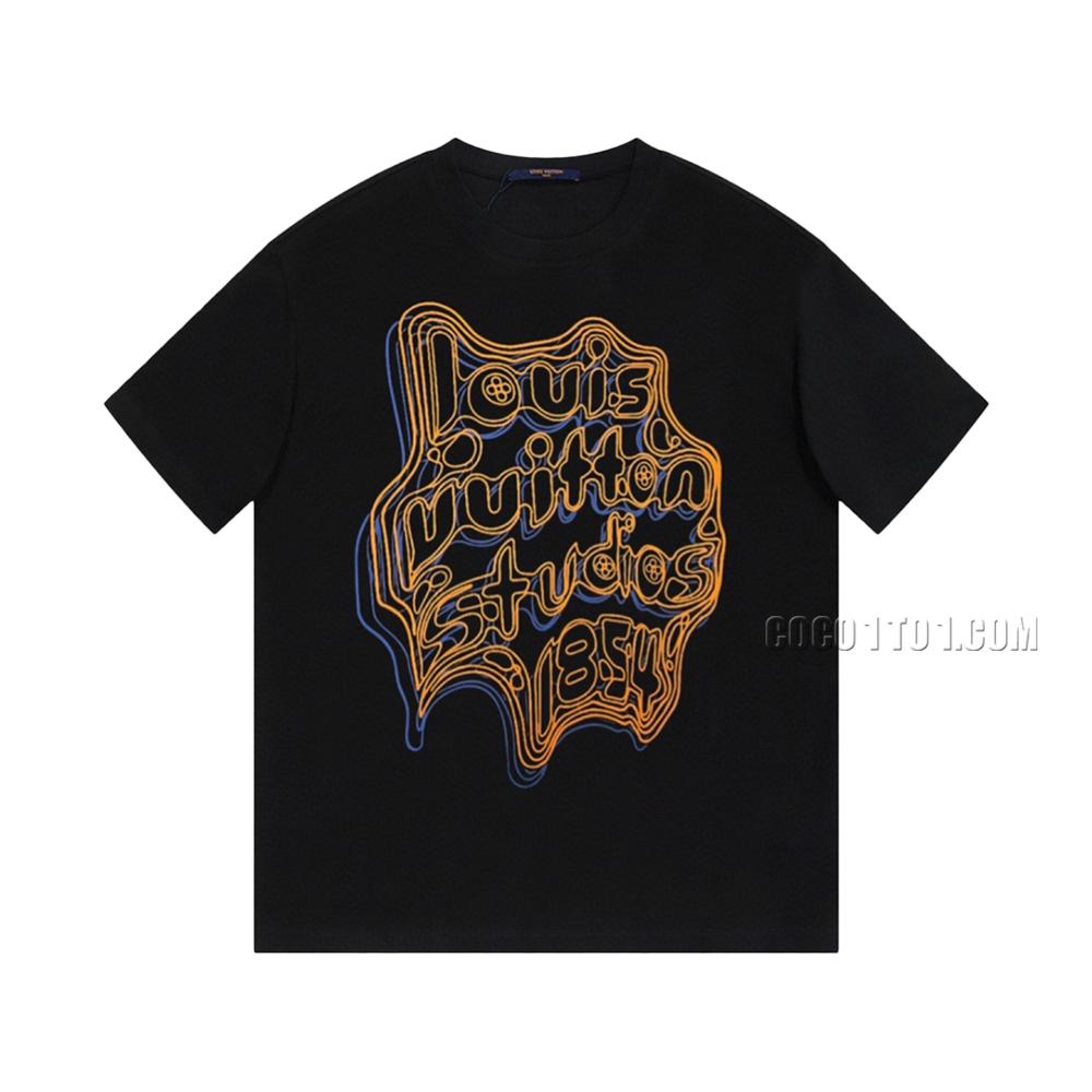 Louis Vuitton Limited Show Style Curved 1854 Printed Short Sleeve T-shirt NLOUIS VUITTON42307