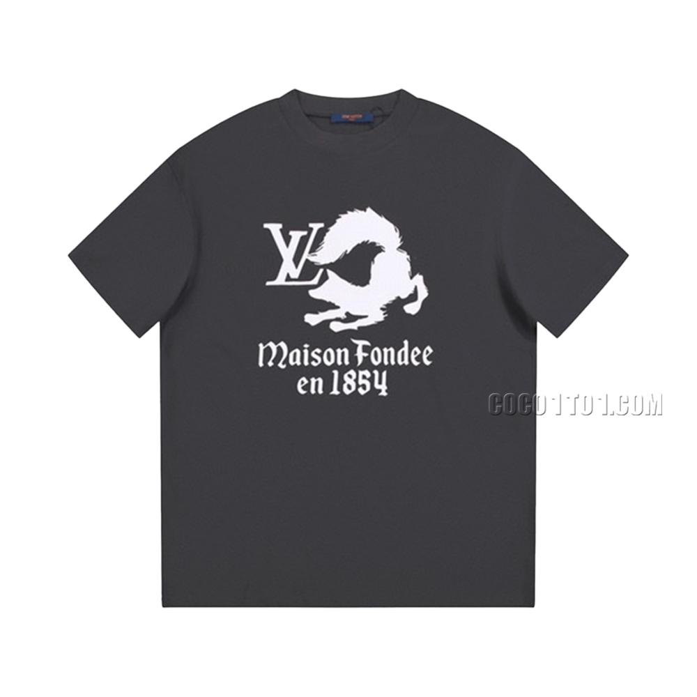 Louis Vuitton Fox Letter Logo Printed Short Sleeve T-shirt NLOUIS VUITTON42307