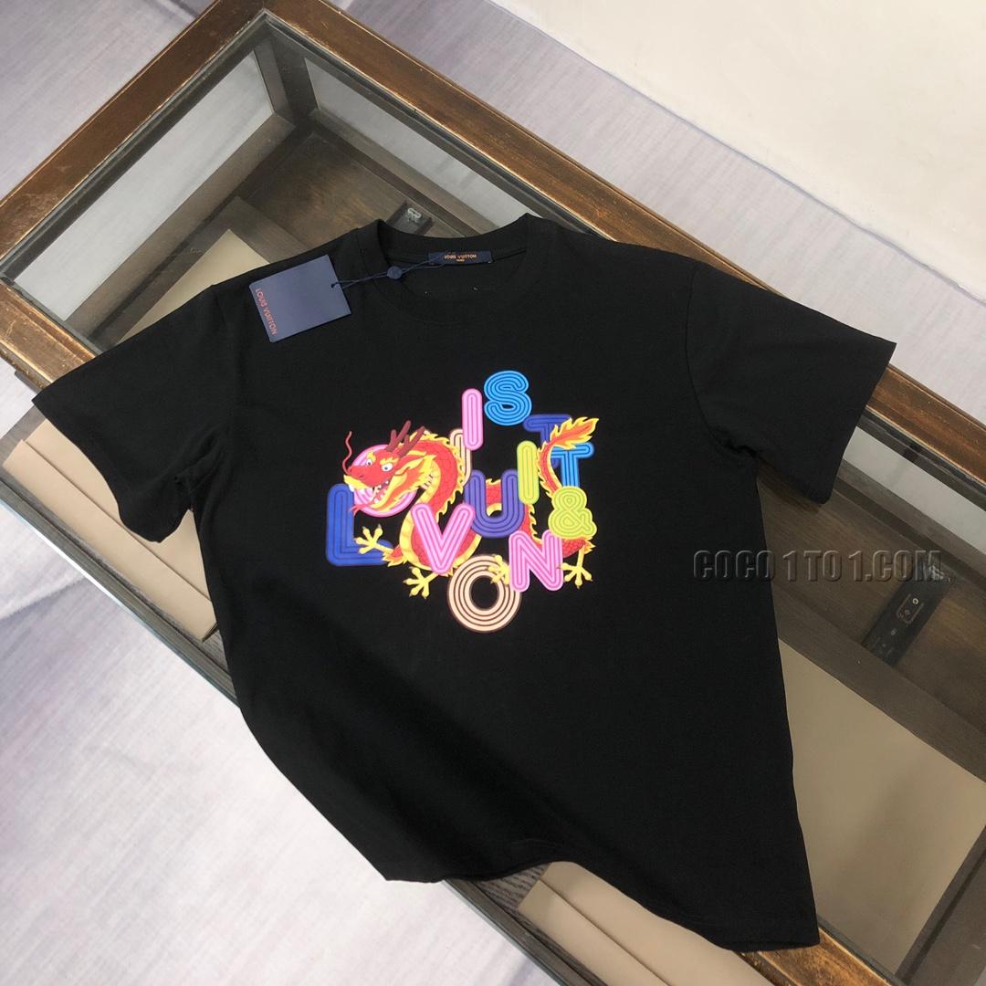 Louis Vuitton 2024 Spring/Summer Latest Round Neck Short Sleeve T-shirt NLOUIS VUITTON42307