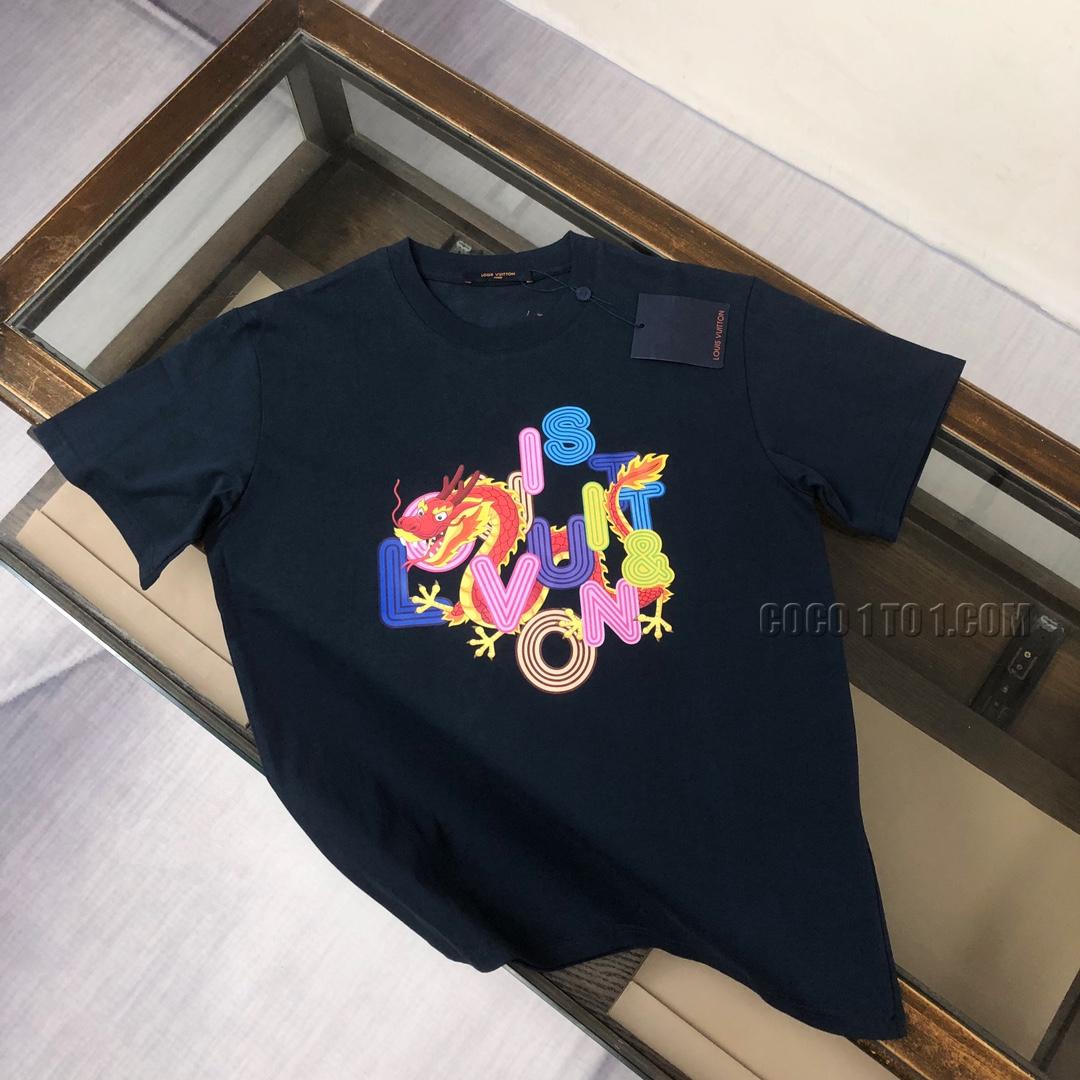 Louis Vuitton 2024 Spring/Summer Latest Round Neck Short Sleeve T-shirt NLOUIS VUITTON42307