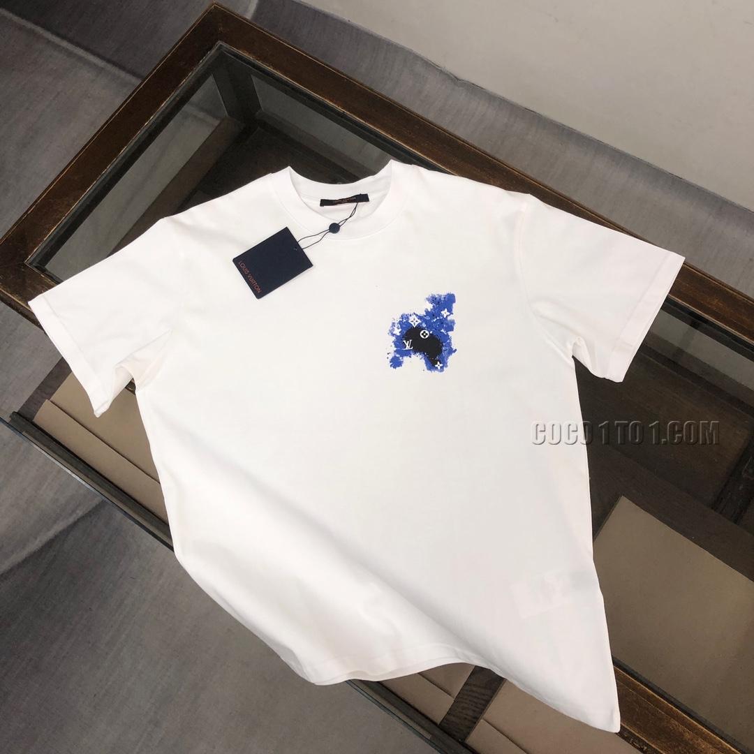Louis Vuitton 2024 Spring/Summer New Collection, Couple's T-shirt NLOUIS VUITTON42307, Stylish Casual Round Neck Short Sleeve