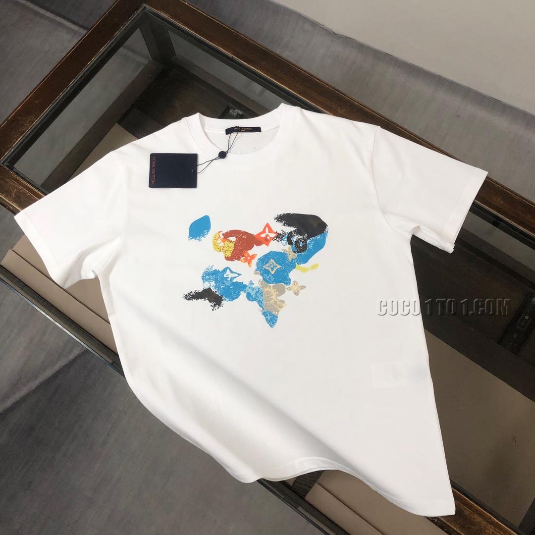 Louis Vuitton 24 Latest Couple's Short Sleeve T-shirt NLOUIS VUITTON42307