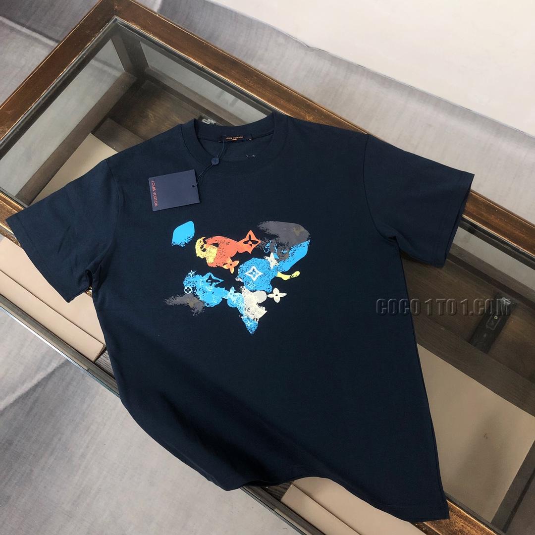 Louis Vuitton 24 Latest Couple's Short Sleeve T-shirt NLOUIS VUITTON42307