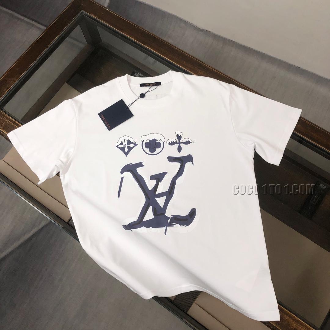 Louis Vuitton 24 Latest Couple's Short Sleeve T-shirt NLOUIS VUITTON42307